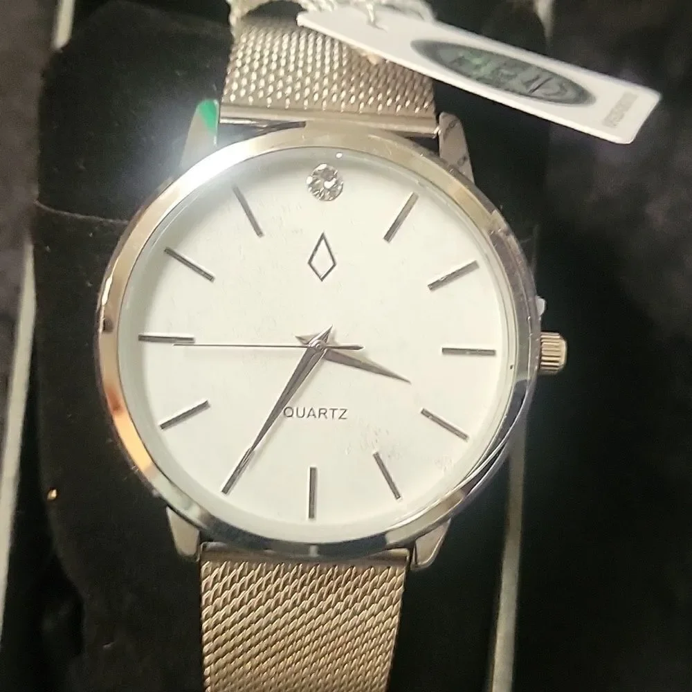 NWT Nic & Syd Large Silver Watch